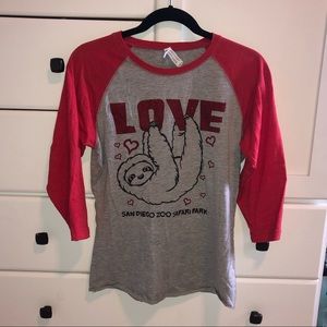 Sloth San Diego Zoo t-shirt